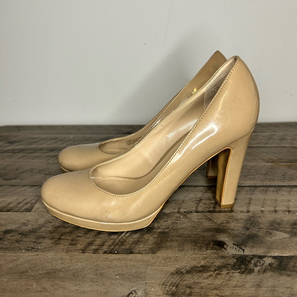 Franco Sarto Balada Patent Round Toe Heels